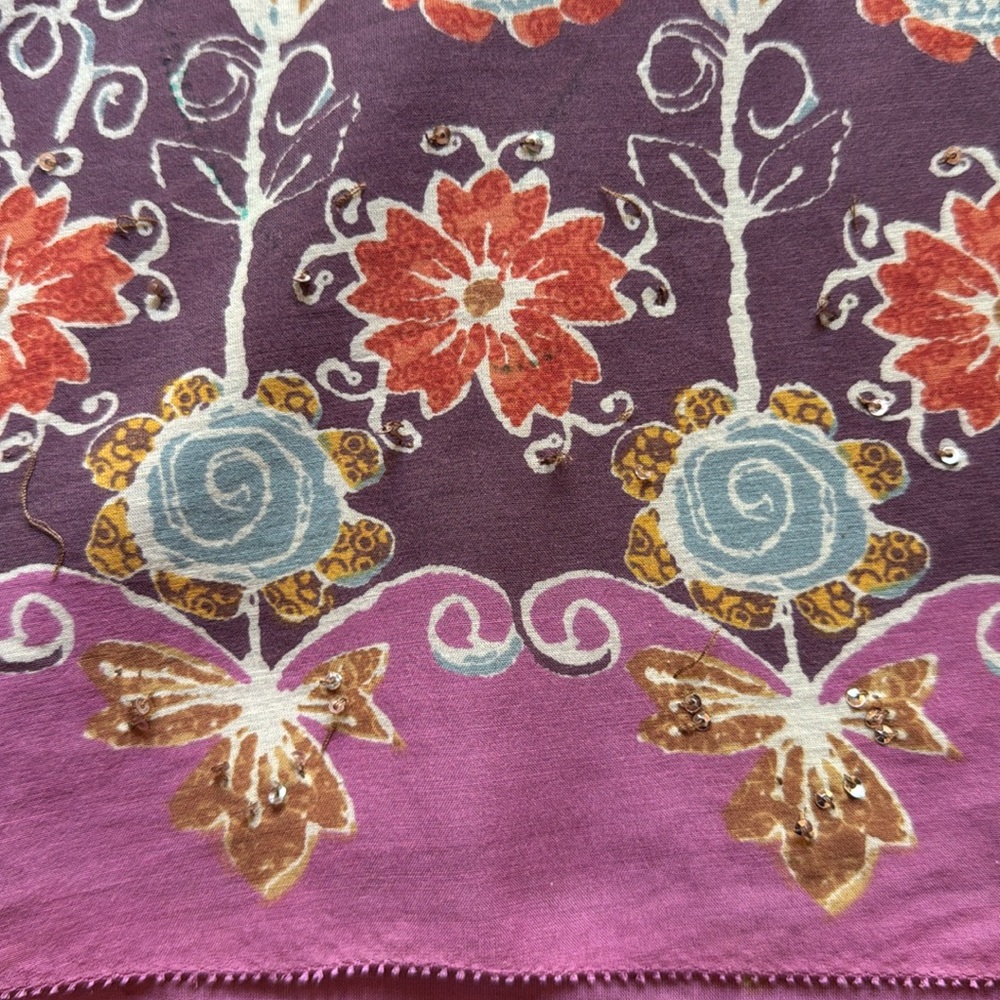 Sigrid Olsen Floral and Sequin Vintage Skirt - Picture 12 of 15